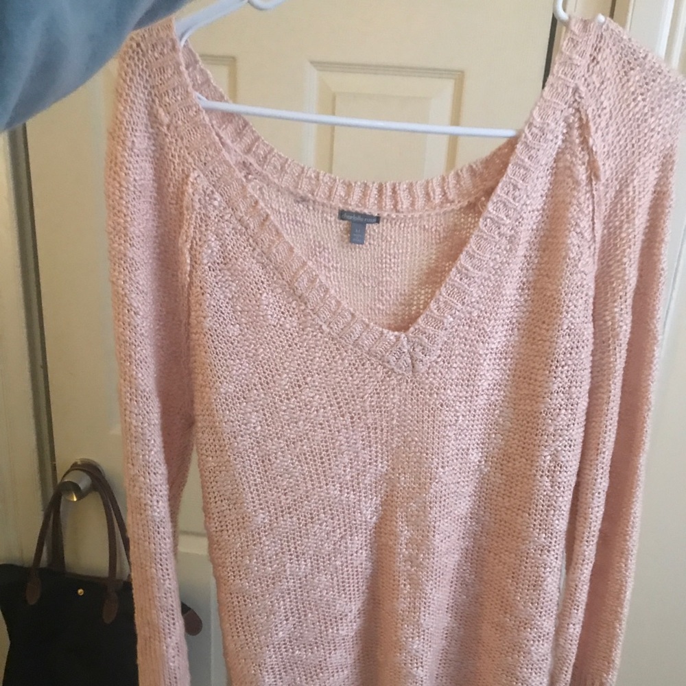 Knit v neck sweater